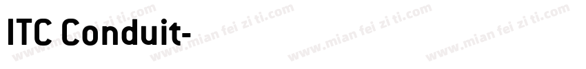 ITC Conduit字体转换